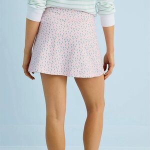 Pink Patterned Women's Skort